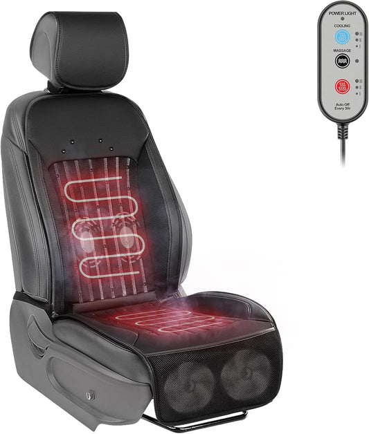 GiTenvy 2025 Upgraded Design Comfortable Seat Cover, Universal Seat Cushion for Winter, Fashion Black