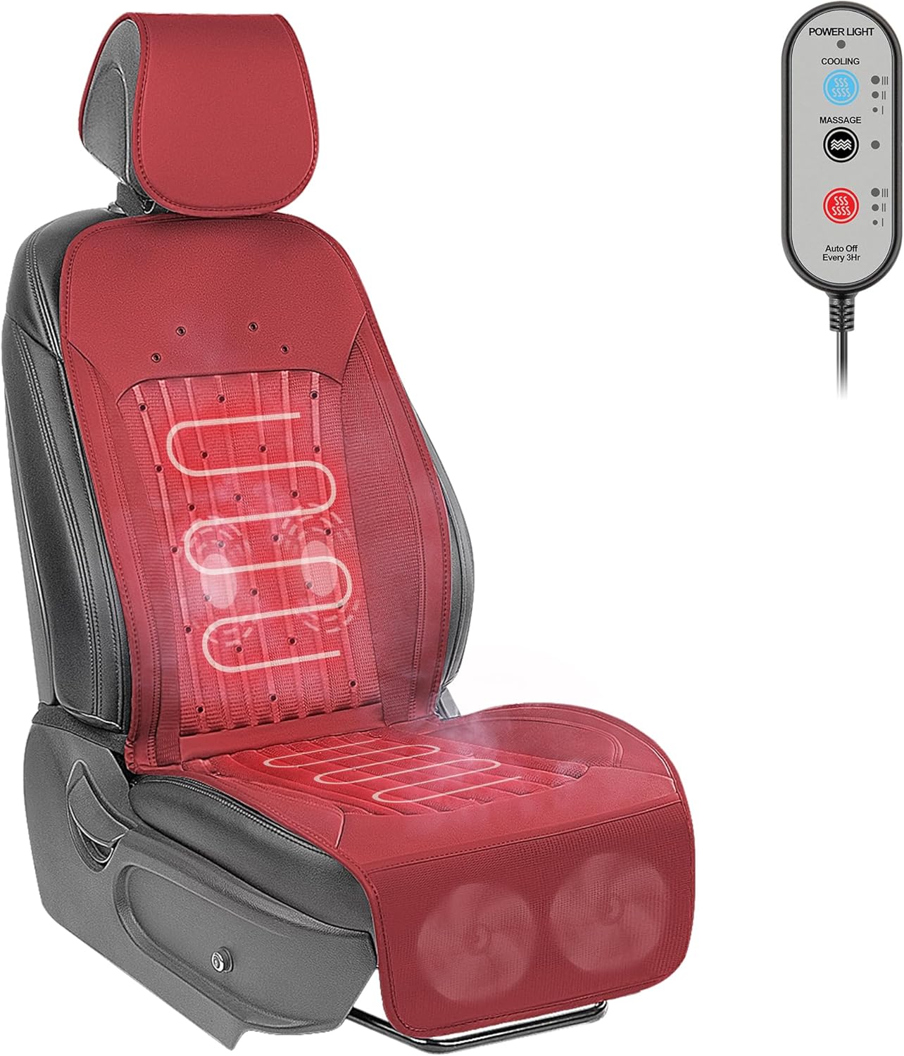 GiTenvy 2025 Upgraded Design Comfortable Seat Cover, Universal Seat Cushion for Winter, Fashion Red